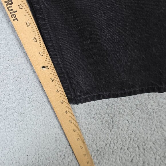 Abercrombie & Fitch Jeans Size 25/0R Black Tapered Loose High Rise Curve Love - Picture 7 of 12